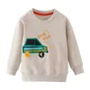 Jumping Meters Boys Girls Sweatshirts Winter Autumn Baby Clothes With Cartoon Characters Children Cotton Castles Shirts Tops 210529