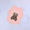 Fashion Dog Apparel Designer Letter and Bears Printing T-shirt voor Honden Kleding Plus Size Huisdieren T-shirts