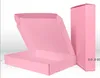 pink corrugated boxes