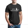 Erkek T-Shirt Life Wheanie İyi Benzersiz Tshirt Dağ Bisikleti MTB Bisiklet Rahat Yaratıcı Hediye Giysileri T Shirt Stuff
