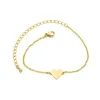 Charmant Love Heart BraceletsBangles voor Vrouwen Meisjes Goud Zilver Kleur Metalen Armbanden Verklaring Sieraden Geheel