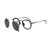 THOM Fashional Vintage Lunettes Cadre pour hommes et femmes TB710 Myopia lunettes lunettes de lunettes avec pince polarisé lunettes de soleil lunettes de soleil