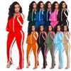 Fall Clothes for Women Tracksuits 2 Piece Set Hollow Out Sport Suit Fashion Jacket Pantsuit Bulk Items Wholesale Lots K7507