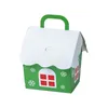 Christmas Gift Packing Box Children Candies Package Boxes Xmas Party Decoration House Shaped Portable Storage Organizers BH4849 TYJ