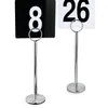 2021 Tischnummernkarten-Clips, Tag, Tischnummernhalter, Ständer, Tischkartenhalter, Tischkartenhalter, Edelstahl, Party-Dekoration