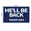 NEWPresidential Election Flags Trump Flag 2024 He Will Be Back Make Votes Count Again President Election Banner 90*150cm RRD8932