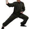 5 couleurs PROMOTION lin hiver chaud kung fu arts martiaux tang costume vêtements tai chi uniformes méditation laïcs costumes vert/gris
