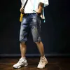 2020 verão novo estiramento masculino jeans curtos moda casual slim encaixe de alta qualidade elástico denim shorts macho marca roupas h1210