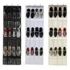 Sacs de stockage de chaussures en tissu suspendus au mur Organisateur de chaussures à 24 poches Derrière la porte Sac de rangement Économiseur d'espace Sac suspenduZYY1039