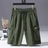 Rupshch Summer Men Sports Cargo Shortsカジュアル薄いストレッチ高品質マルチポケットパンツM-4XL 210714