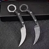 Nowa oferta Stałe Ostrze Karambit Nóż D2 Biały / Czarny Kamienny Wash Blades Full Tang G10 Uchwyt Claw Noże z Kydex