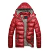 Winter Mäns Jackor Male Coats Windbreaker Varm tjocka Hooded Jackor Padded Casual Parkas Män Overcoats Herrkläder LX163 211110