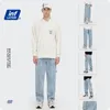 INFLATION 남성 스트레치 루즈 피트 청바지 남성 데님 바지 Streetwear 블루 빈티지 힙합 청바지 남성 헐렁한 바지 3256W 210317