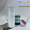 Ons magazijn! 20oz sublimatie Bluetooth Tumbler rechte luidspreker tuimelaars 5 kleuren Audio roestvrijstalen muziekbeker Creatieve dubbele muur mok met deksels A0079