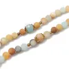 Brins de perles Balibali givré pierre d'amazonite Bracelet hommes Mala Bodhi bouddha perles mates pour femmes chaîne multicouche bijoux Trum22
