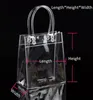 Axelväskor transparent plast handväskor strandväska kvinnor trend tote gelé mode pvc clear shopping livsmedelsbutik
