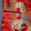 メンズラグジュアリーゴールドドリゴン刺繍ワンボタン赤いドレスブレザーブランドショールカラースリムフィット男性のためのTuxedo Blazer 210522