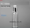 300 шт. / Лот 100 мл. Пластиковый насос бутылка для косметического шампуня для корпуса гель для корпуса крем для образца эмульсионной упаковки бутылки