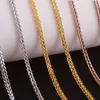 Collana da donna in oro 18 carati per ciondolo femminile gioielli con diamanti catena a corda festa alla moda elegante regalo per ragazza di moda buono bello