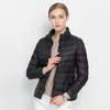 Abrigo de invierno para mujer, chaqueta de plumón de pato blanca ultraligera, chaqueta acolchada ajustada para mujer, abrigo portátil a prueba de viento 7XL, novedad de 2021