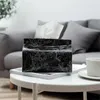 Tissue Boxes & Napkins Home Accessor Box Container Leather Modernized Marble Pattern Towel Napkin Paper Holder Table Decoration For Car