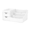 Depolama kutuları kutular masaüstü makyaj mücevher organizatör rangement dingined tasarımlar çekmeceli beyaz mutfağı ev