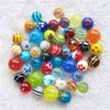 Gratis 46pcs / lot 16mm-18mm Glas Marbles Jump Chess Pieces Vaas Aquarium Decoratie Ball 210607