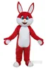 Branco e vermelho coelho mascote trajes christmas fantasia vestido de festa de desenho animado personagem outfit terno adultos tamanho carnaval páscoa publicidade tema roupas