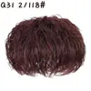 Synthetic Wigs Beiyufei Topper Hairpiece Women Curly Corn Beard Natural Hair Clip Ins In Pure
