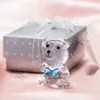 4 cores adorável urso de cristal favor romântico casamento dia dos namorados presentes com festa de caixa colorido favores bebê festa de lembrança ornamentos para presente convidado