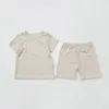 Sommerkleidungsset für Kleinkinder, Baumwolle, kurzärmeliges Oberteil, T-Shirt und Hose, lässige Outfits für Babys, Mädchen und Jungen