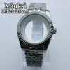 36 mm / 40 mm de cristal de zafiro Jubileo Pulsera de jubileo FIT NH35 NH36 ETA 2836 MINGZHU DG2813 3804 MIYOTA 8205 8215 821A Movimiento