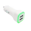 Chargeurs de voiture Led économiques et durables, double adaptateur d'alimentation Portable pour véhicule USB 5V 1A