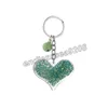 Mode Transparent porte-clés en forme de coeur porte-clés créatif téléphone portable sac voiture pendentif porte-clés mignon clé accessoires