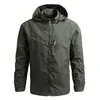 Men Waterproof Jackets Hooded Coats Male Outdoor Outwears Windbreaker Windproof Spring Autumn Jacket Fashion Clothing Coat 210927