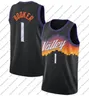 Hombres profesionales Devin 1 Booke jersey Charles 34 Barkley Steve 13 Nash DeAndre 22 Ayton Black City The Valley Tamaño S-2XL