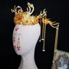 Coiffure traditionnelle chinoise bâton de cheveux femmes épingle à cheveux accessoires de mariage épingle en or pince peigne tête bijoux Clips Barrettes