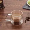 Cup Heat Insulation Tea Milk Coffee Mugs Table Hot Mug Drinkware Creative Double Layers Glass High Quality Office Home