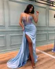 Dames Jurk Diamanten Patchwork Split Prom Dresses Mouwloze Plus Size Off Shoulder Summer 210513