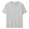 ボルバオ夏のファッションTシャツのトップスの男性ブランドの男性の街頭トレンド半袖Tシャツソリッドカラーカジュアルティーシャツ男性210518