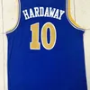 En gros n ° 4 Chiris Webber # 17 Chris Mullin # 15 Latrell Sprewell # 10 Tim Hardaway Basketball Jersey Tous maillot en filet