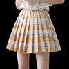 Saias harajuku moda plissada mini -saia feminina mulher verão kawaii high school escolar meninas cosplay tennis adolescentes uniforme curto