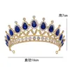 KMVEXO Baroque Vintage Blue Crystal Bride Crowns 2020 Women Headdress Bridal Tiaras Wedding Hair Jewelry Accessories Diadem Gift