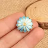 10pcs Cloisonne Enamel Chrysanthemum Lotus Beads DIY Jewelry Making Supplies Pendant Earring Necklace Bracelet Anklet Accessories