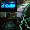 Pierres lumineuses brillent dans les cailloux sombres brillants pour les allées extérieures maison jardin cour décor aquarium galets roches 210903