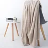 Towel Bath For Adult Children Solid Sofa Cover Bedspread Winter Warm Blankets Portable Car Travel Covers Kids Beach
