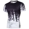 Herren T-Shirt Farbverlauf Topshirt Tarnkleidung Armee T-Shirt Lässige Jungen T-Shirts Bodybuilding T-Shirts Militär T-Shirts Hip Hop Streetwear