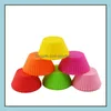 Backformen Küche, Esszimmer Bar Hausgartenrunde Form Sile Muffin Mods Fall Cupcake Maker Tablett Backbecher Kuchenform Werkzeuge Lx1849 Drop Delive