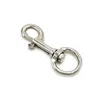 360° Metal Silvery Swivel Trigger Snap Hooks Lobster Claw Clasps Large Size D Ring Keychain Hooks Jewelry Findings