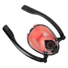 Diving Masks Snorkeling Mask Double Tube Silicone Full Dry Adults Swimming Goggles Underwater Breathing Apparatus